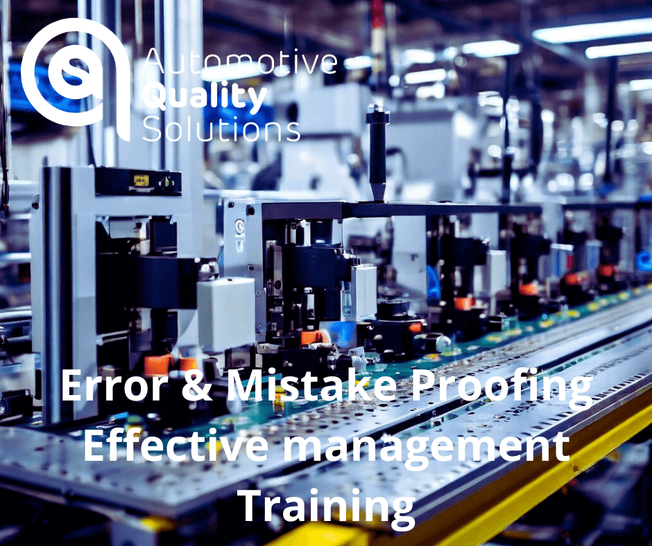 Error proofing training